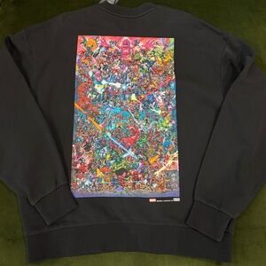 Kith x Marvel Villains Cash Vintage Nelson Crewneck ‘Black’ with Original Tags.